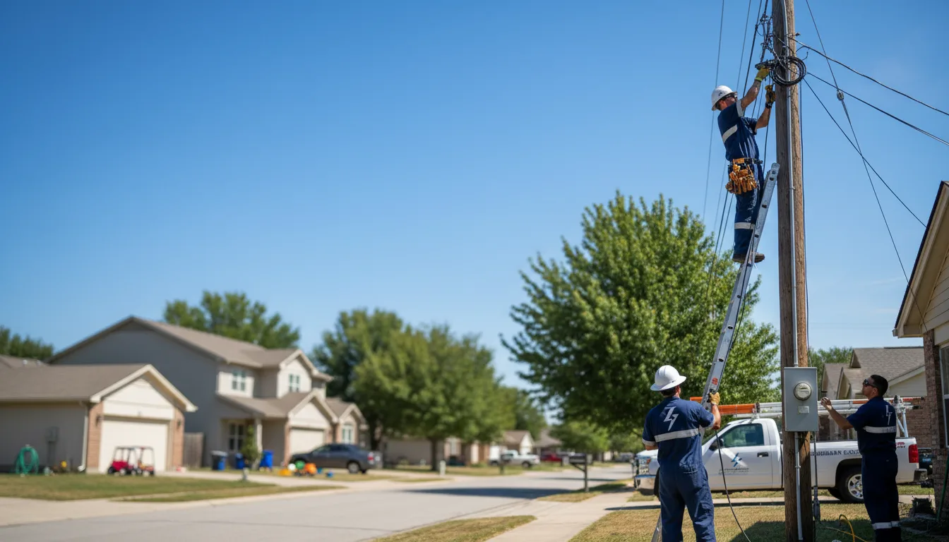 Residential electrician providing installation services in Weatherford, OK